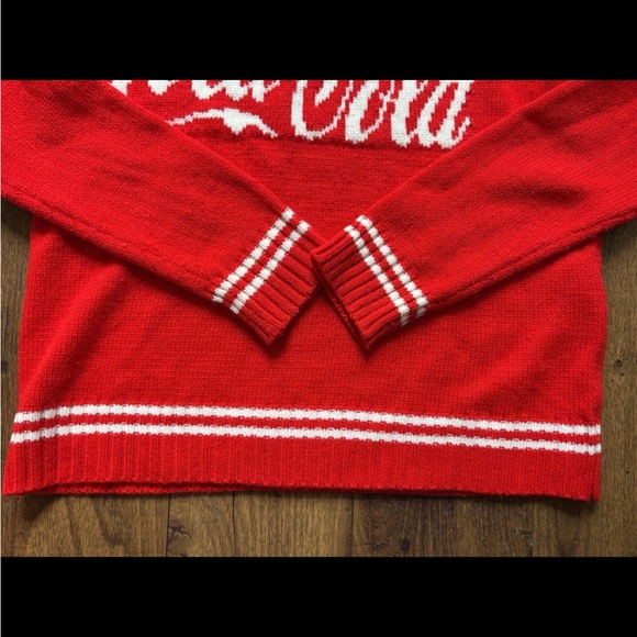 Coca Cola Red Knit Crewneck with White Logo - Picture 4 of 9